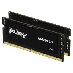 Kingston sodimm ddr5 32gb (2x16gb kit) 6000mt/s kf560s38ibk2-32 fury impact black xmp