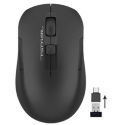 Bežični optički miš A4Tech A4-FG16C Air BLACK, 2.4Ghz,1000-2000Dpi, integrisana punjiva baterija