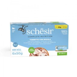 Schesir Hrana za Mačke Multipack Tuna i Brancin Jelly u Želeu 6×50g