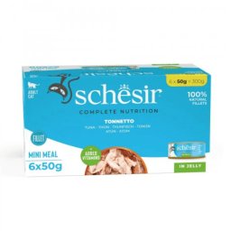 Schesir Hrana za Mačke Multipack Tuna Jelly u Želeu 6×50g