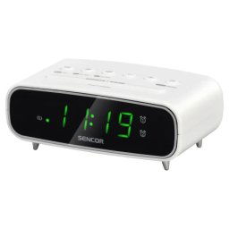 Sencor src 2600 w beli Fm radio sa digitalnim prikazom vremena