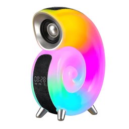 STONA LED RGB PUNJIVA LAMPA SA BLUETOOTH ZVUČNIKOM ŠKOLJKA CRNA PROSTO