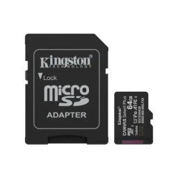 Kingston + SD adapter SDCS3/64GB class 10 Micro SD Card 64GB