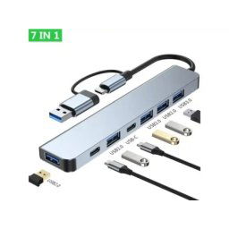 E-green Superbrzi 3.1 Tip C USB 3.0 USB Hub 7 port