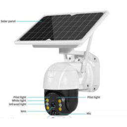 Gembird CAM-IP3MP-EK2-WIFI Solar 3 megapiksela micro sd Icsee xmeye pro app Two-way voice Ptz ip66