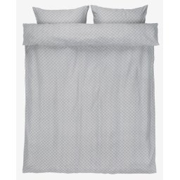 Mikro krep posteljina 200x220 cm siva