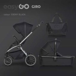 EUROCART EASY GO GIRO 2U1 KOLICA ZA BEBE EBONY BLACK