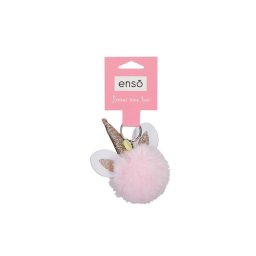 ENSO FLUFFY CHARMS dečiji privezak - pink/white