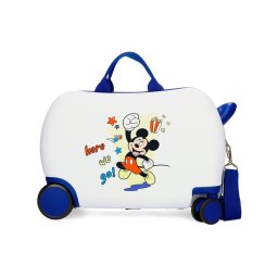 MICKEY HERE WE GO dečiji kofer na točkićima - bela