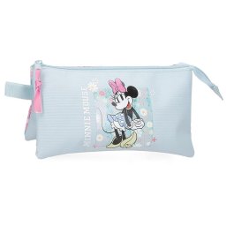 MINNIE HAPPY prazna pernica sa 3 pregrade - sky blue