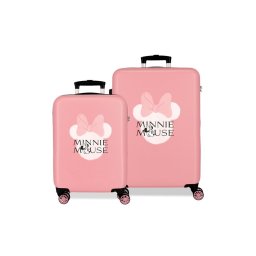 MINNIE HEADS dečiji set kofera 2/1 - pink