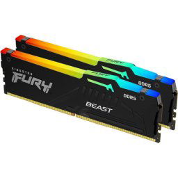 Kingston DIMM DDR5 32GB (2x16GB kit) 5600MT/s KF556C36BBEAK2-32 fury beast RGB expo memorija