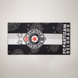 Plazni peskir partizan 70x140-vertikalni grb i linije ( 4000152-2 )