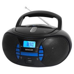 SENCOR radio CD Player SPT 2700 BK S CD, MP3, USB, BT