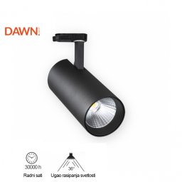 LED REFLEKTOR ŠINSKI JM-4068 10W 3000K 36° CRNI TROFAZNI