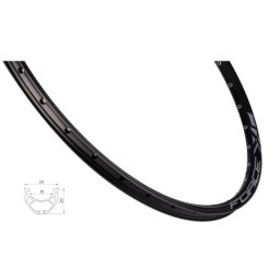 Felga force xc basic disc 584x19, 36h, crna ( 7023821 )
