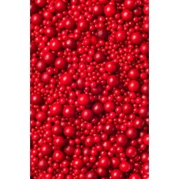 Keri K.D. šećerne perle CRVENE 3, 5, 7, 10mm 80g