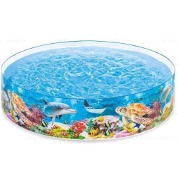 Proizvod sa nedostatkom - OUTLET - Intex Dečiji bazen - Vodeni svet 3+ 2.44mx46cm ( 58472 )