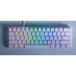 Razer Huntsman Mini Mercury Edition 60% Opto-Gaming Keyboard (Clicky Purple Switch) ( 040035 )