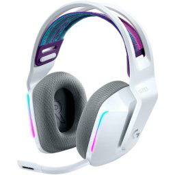 Logitech g733 lightspeed wireless rgb gaming headset - white ( 981-000883 )