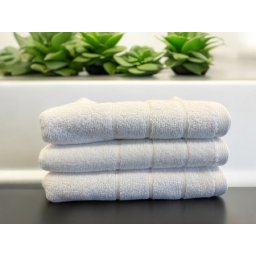 Peškir Bordura 70x140cm 550g/m2 Bela boja Indy ( VLK000666-belabojaindy )
