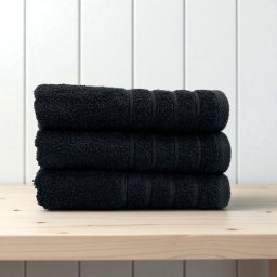 Peškir Bordura 50x100cm 550g/m2 Crna boja Indy ( VLK000665-crnabojaindy )