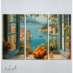 Slike na platnu Mediteranski pogled Nina660_3