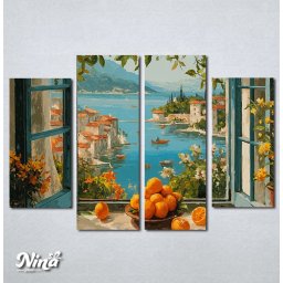 Slike na platnu Mediteranski pogled Nina660_4