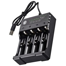 Univerzalni USB Punjač za Li-ion Baterije 18650 (4 Slota) – 3.7V