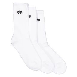 ALPHA INDUSTRIES ČARAPE 3PACK WHT