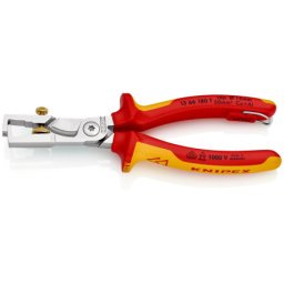 Knipex strix klešta za skidanje izolacije 1000V VDE 180mm sa mogućnošću kačenja ( 13 66 180 T )
