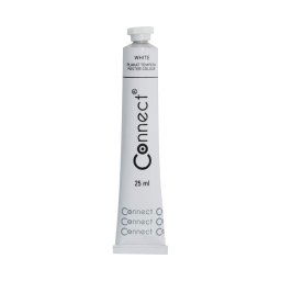 Boja tempera 25ml aluminijumska tuba Connect 105576 bela