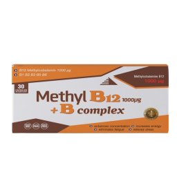 METHYL B12 1000mcg+ B complex 30caps