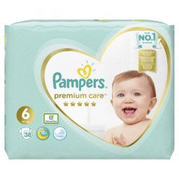 PAMPERS 6 PREMIUM CARE 13+KG 38KOM