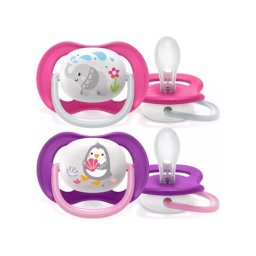 Avent Varalica Ultra Air Animals 6-18m za devojčice SCF080/08