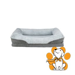 Trixie Vital Bed Lino Soft 90x65cm, Sivi Ortopedski Krevet Za Srednje Pse