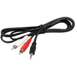 E-GREEN Kabl audio 3.5mm - 2xRCA 5m crni