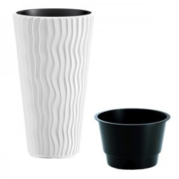 Prosperplast saksija sandy slim 30x52cm bela ( PR DPSP300-S449 )