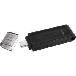 Kingston USB flas drive 128GB USB 3.2 DataTraveler 70 black DT70/128