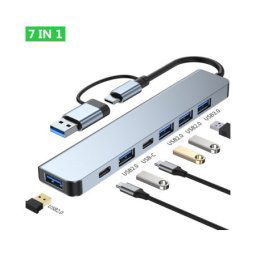 E-green USB 3.1 tip C - HUB Superbrzi 7port USB 3.0