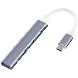 E-green USB 3.1 tip C - HUB 4port USB 3.0 crni