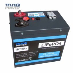 Telit Power LiFePO4 12V 105Ah Akumulator sa Bluetooth kontrolom u metalnom kućištu ( P-4827 )