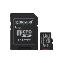 Kingston MicroSD 64GB, Canvas Select Plus, Class 10 UHS-I U1 V10 A1, w/SD adapter ( SDCS3/64GB )