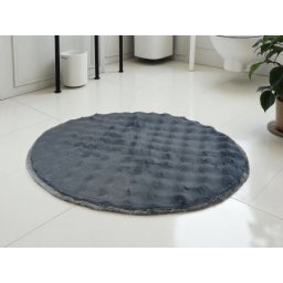 Okrugla Prostirka za kupatilo fi 100cm Tamno siva boja ( VLK000198-tamnosivaboja )