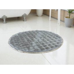 Okrugla Prostirka za kupatilo fi 100cm Svetlo siva boja ( VLK000198-svetlosivaboja )