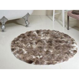 Okrugla Prostirka za kupatilo fi 100cm Braon mix boja ( VLK000198-braaonmixboja )