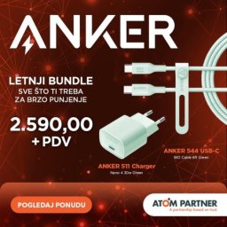 Anker 511 charger nano 4 30w green + usb-c cable