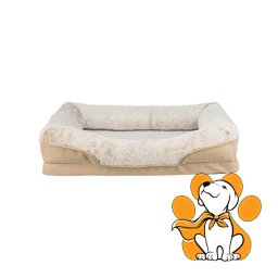 Trixie Vital Bed Lino Soft 90x65cm, Bež Ortopedski Krevet Za Srednje Rase Pse