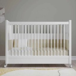 Cilek Bebi krevetac sa točkićima beli (60x120 cm) ( 20.00.1022.00 )