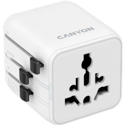 Canyon Travel Adapter OnTour One EU/UK/US/AUS White ( CNS-TA1005W )